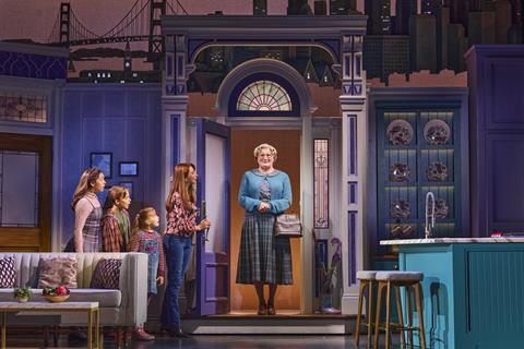 Aaliya Mai, Joshua Miles, Santi-Loren Cohen, Kara Lily Hayworth and Gabriel Vick in Mrs. Doubtfire